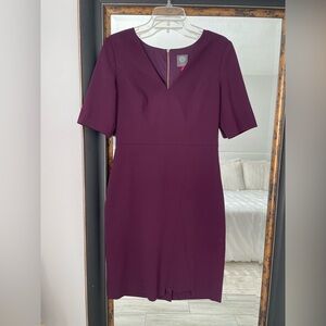 Vince Camuto Deep Purple Midi Dress